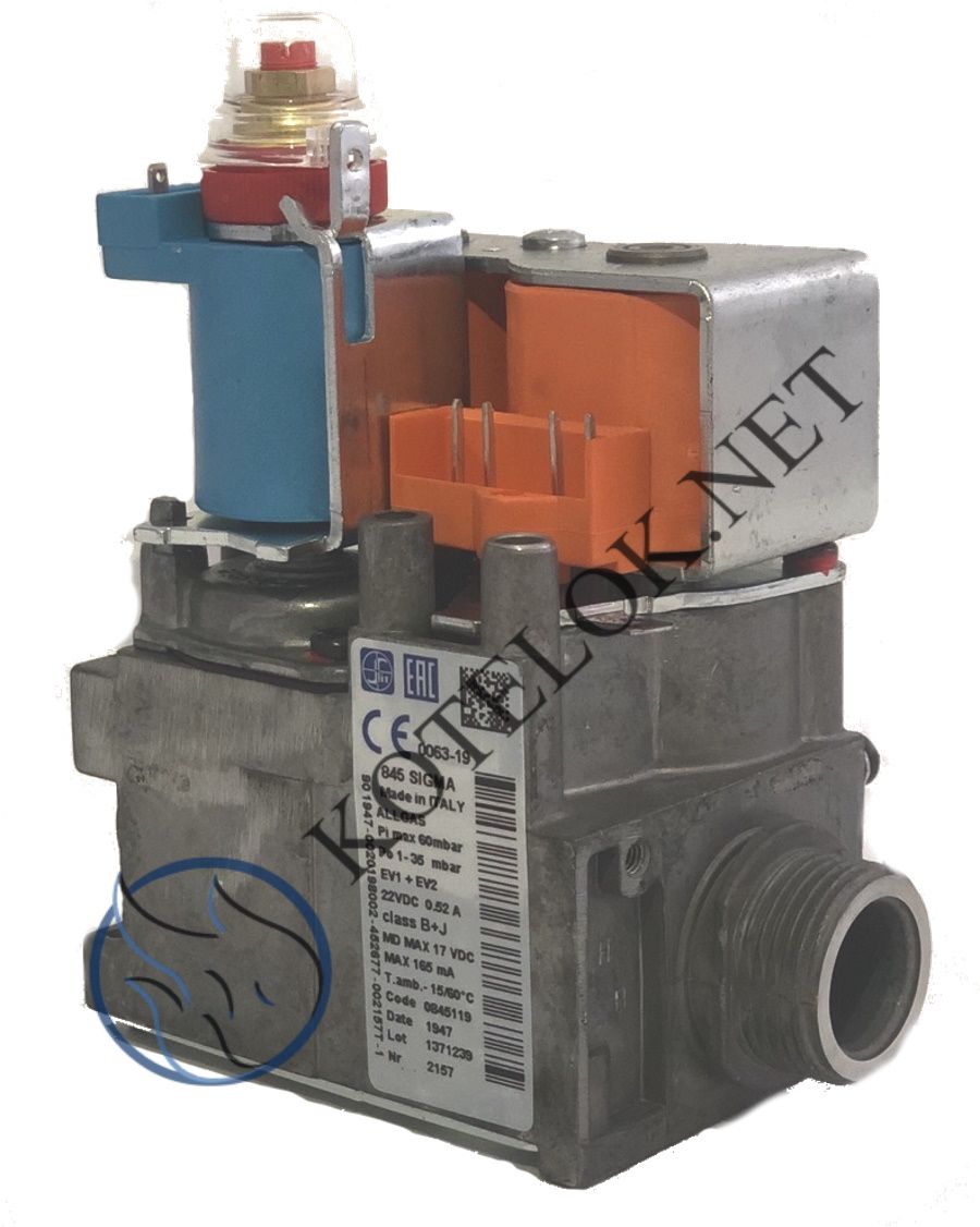 0.845.119 Газовый клапан 845 Sigma 0020200723 Vaillant - Запасные части для отопительного оборудования