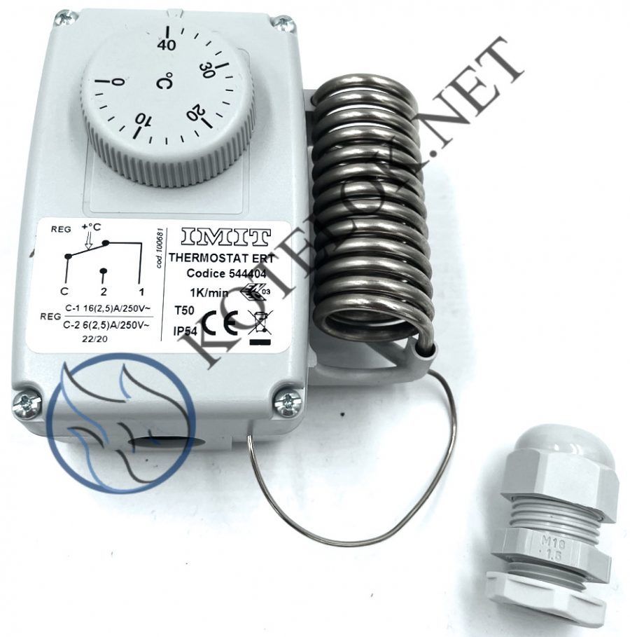 544404 — Термостат регулируемый ERT IP54 Диапазон регулирования 0…40 ºС - Запасные части для отопительного оборудования
